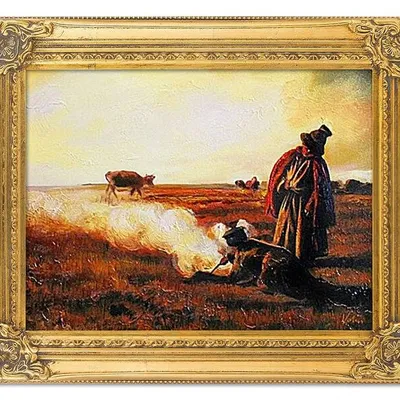 Józef chełmoński - jesień - 40x50 cm - g03571