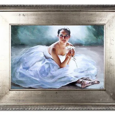 Obraz olejny - baletnice - 92x122 cm - g107600