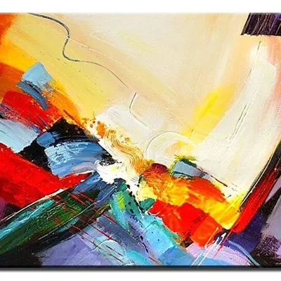Obraz olejny - abstrakcyjne - 110x150 cm - g119301