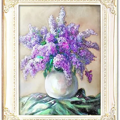 Obraz olejny - kwiaty - 40x50 cm - g15887