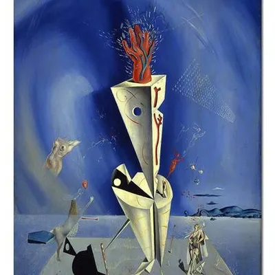 Obraz drukowany - salvador dali - aparatura i ręka - 50x70 cm - g109792