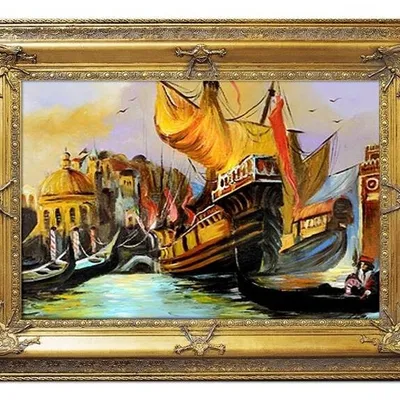 Wenecja - wzburzyć tonie - 92x120 cm - g00810