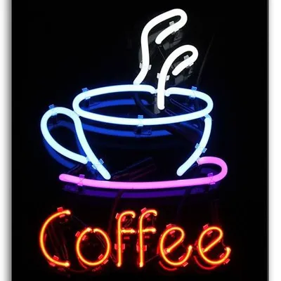 Coffee - kawowy neon - 50x40 cm - g92731