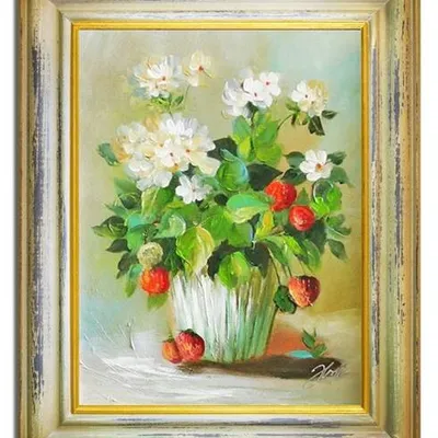Bukiety mieszane - poziomki - 40x50 cm - g06623