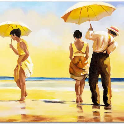 Obraz olejny - jack vettriano - mad dogs - 110x150 cm - g118810