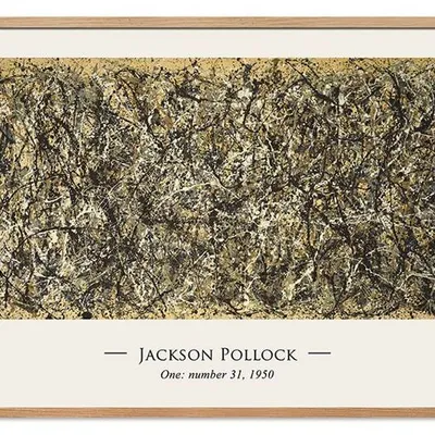 Obraz drukowany - wielcy mistrzowie - jackson pollock - numer 31 - 63x93 cm - g114465