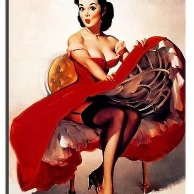 Pin-up girls - kankanistka - 40x50 cm - g17848