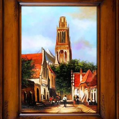 Architektura - wieża katedry - 76x96 cm - g16697