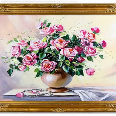 Róże - pastelowe róże - 75x105 cm - g17413
