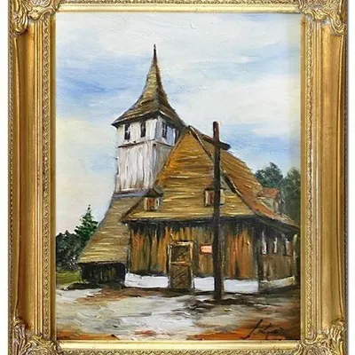 Karpacz - świątynia wang - 40x50 cm - g03287