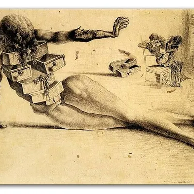 Salvador dali - miasto szuflad - 50x70 cm - g93751