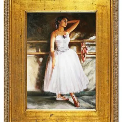 Obraz olejny - baletnice - 82x102 cm - g107685
