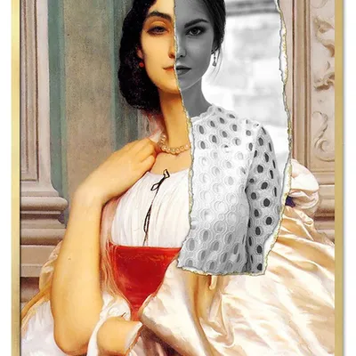 Obraz - abstrakcje - postacie - 53x73cm - g111757