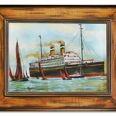 Marynistyka - statek turystyczny - 86x116 cm - g06270