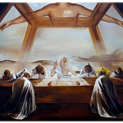 Salvador dali - ostatnia wieczerza - 60x90 cm - g00353