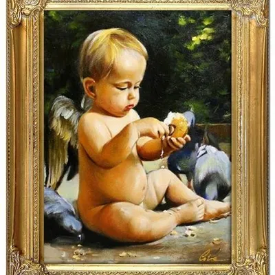 Aniołki - okruchy z niebios - 40x50 cm - g05338