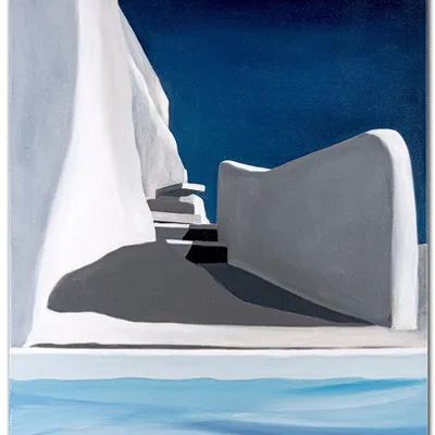 Obraz olejny - architektura - 60x90 cm - g116066