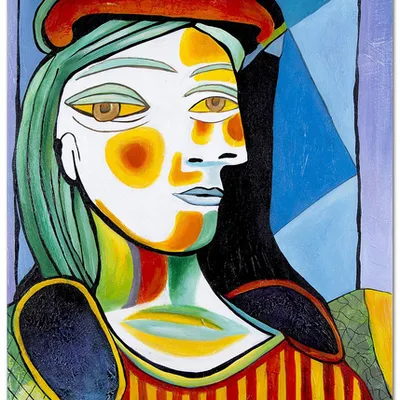 Pablo picasso - kobieta w czerwonym berecie - 50x70 cm - g100779