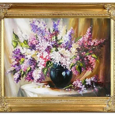 Bzy - naręcza bzów - 40x50 cm - g01938