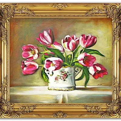 Tulipany - z ogródka cioci jadzi - 53x64 cm - g02596