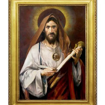 Obraz olejny - religijne - święty tadeusz - 65x85 cm - g118335