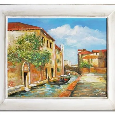 Architektura - kanał miejski - 53x64 cm - g06789