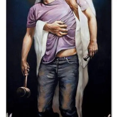 Obraz olejny - religijne - 50x105 cm - g108266