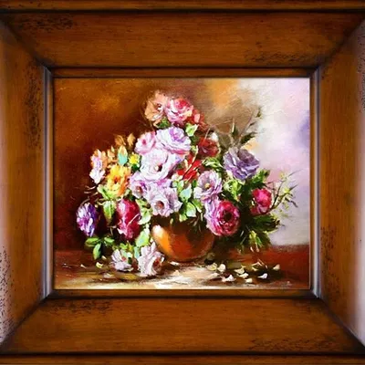 Bukiety mieszane - zebrane o poranku - 66x76 cm - g03678