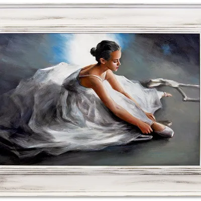 Obraz olejny - baletnice - 85x115 cm - g118724