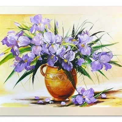 Irysy - wonny bukiet - 75x105 cm - g02096