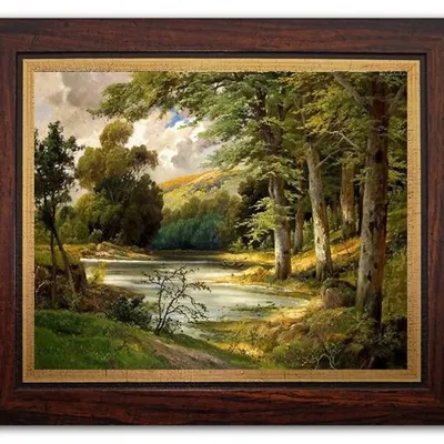 Alois arnegger - romantyczny las - 27x31 cm - g94894