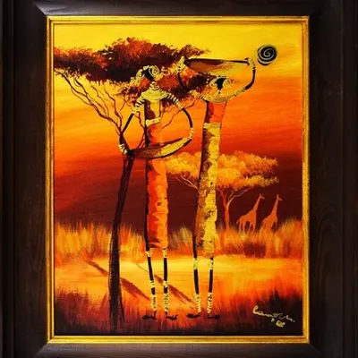 Afryka i egipt - kobiety z plemienia zulu - 53x64 cm - g16155
