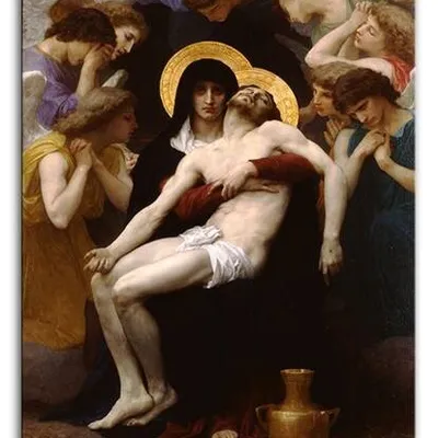 William adolphe bouguereau - pieta - 60x90 cm - g93756