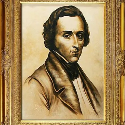 Polscy malarze - portret fryderyka chopina - 78x98 cm - g17463