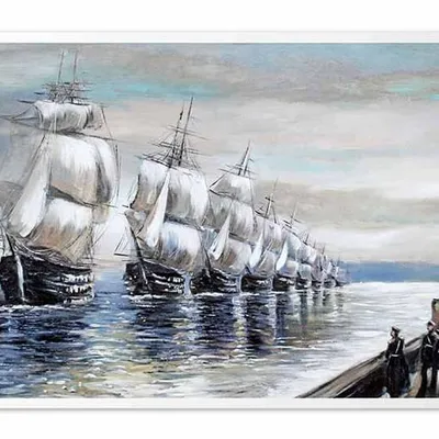 Obraz olejny - marynistyka - 63x93 cm - g107021