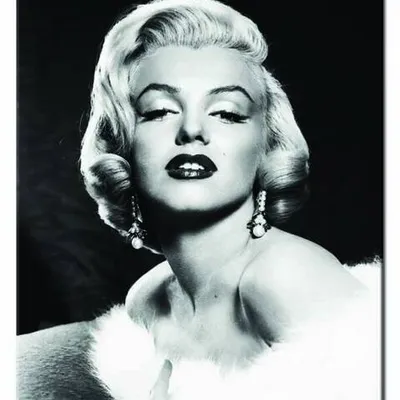 Marilyn monroe - brylantowe kolczyki - 40x50 cm - g17829