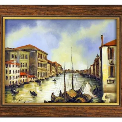 Wenecja - na gondoli - 40x50 cm - g93220