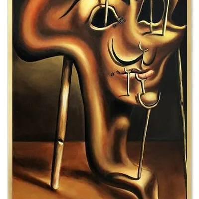 Obraz olejny - salvador dali - miękki autoportret - 63x93 cm - g109730