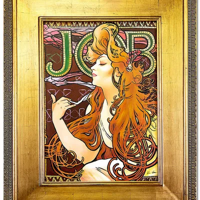 Obraz olejny - alfons mucha - job - 82x102 cm - g107682