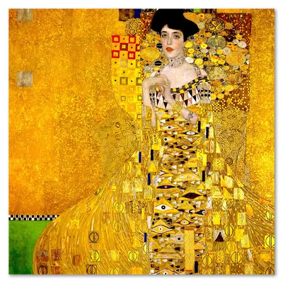 Obraz drukowany - gustav klimt - adele bloch-bauer i - 100x100 cm - g118589