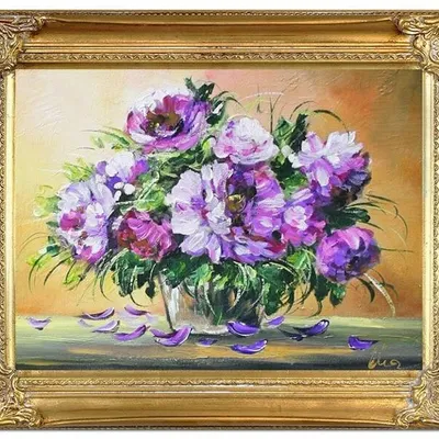 Inne - liliowe płatki - 40x50 cm - g06198