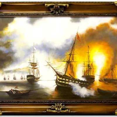Marynistyka - sztorm - 85x115 cm - g97409