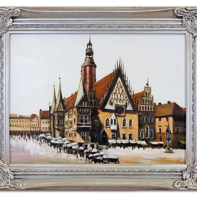 Wrocław - wrocławski ratusz - 40x50 cm - g06624