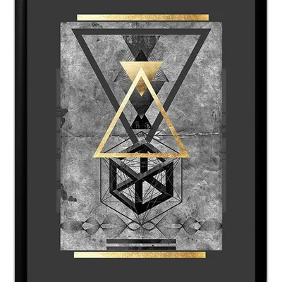 Obraz - abstrakcje geometryczne - 33x43cm - g100195