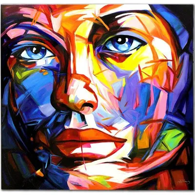 Obrazy abstrakcyjne - anielskie spojrzenie - 120x120cm g94650