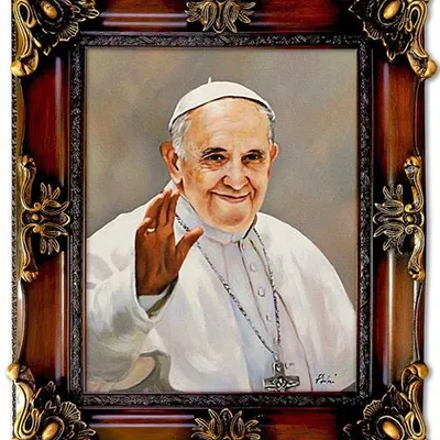 Papież franciszek - pozdrowienie - 65x75 cm - g95271