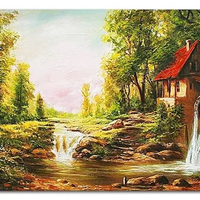 Obraz olejny - pejzaże - 60x90 cm - g119009