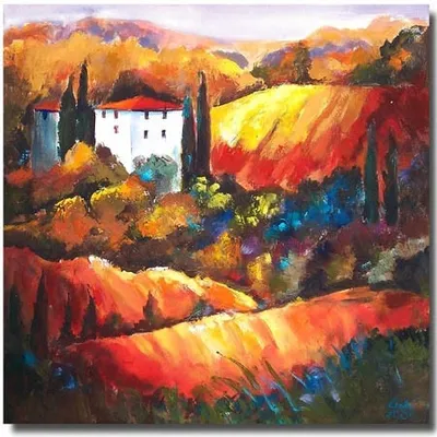 Obraz - pejzaż nowoczesny - 60x60cm - g01325
