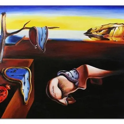 Obraz olejny - salvador dali - trwałość pamięci - 80x120 cm - g109709