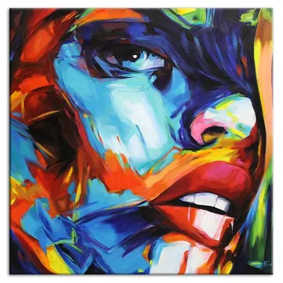 Obraz olejny - abstrakcyjne - 90x90 cm - g109870